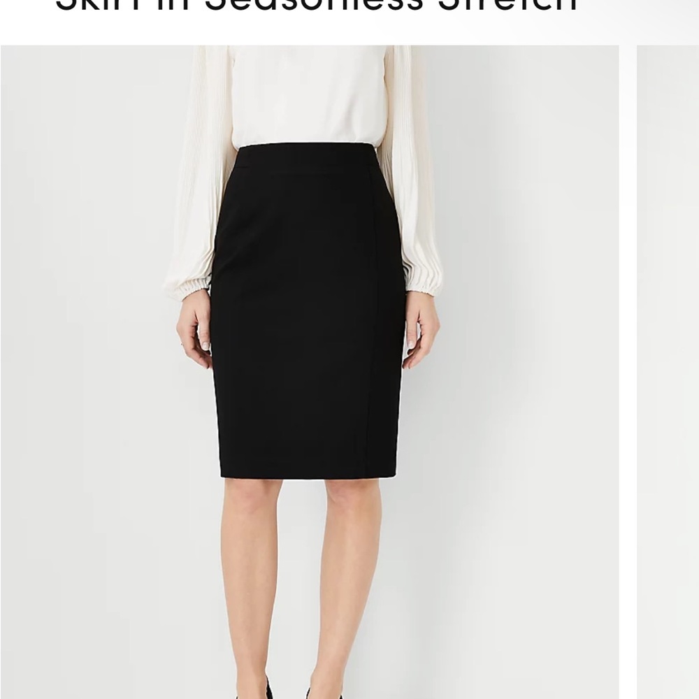 The petite seamed pencil skirt in seamless stretch Anne Taylor skirt